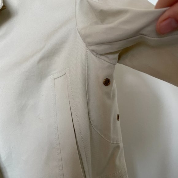 Tory Burch Khaki Trench Coat Size 2 - Picture 5 of 6